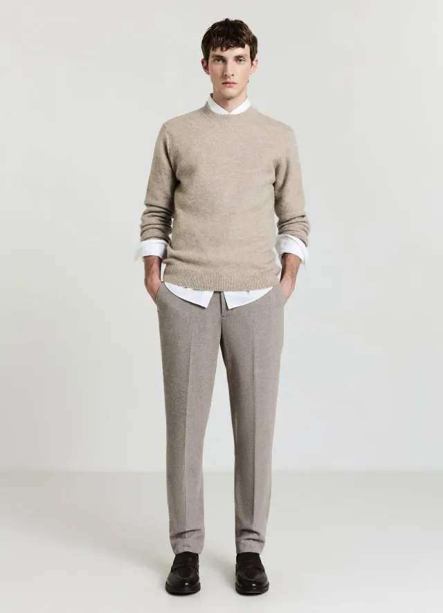 Calliope Maglia Pull Homme Col Rond Uni