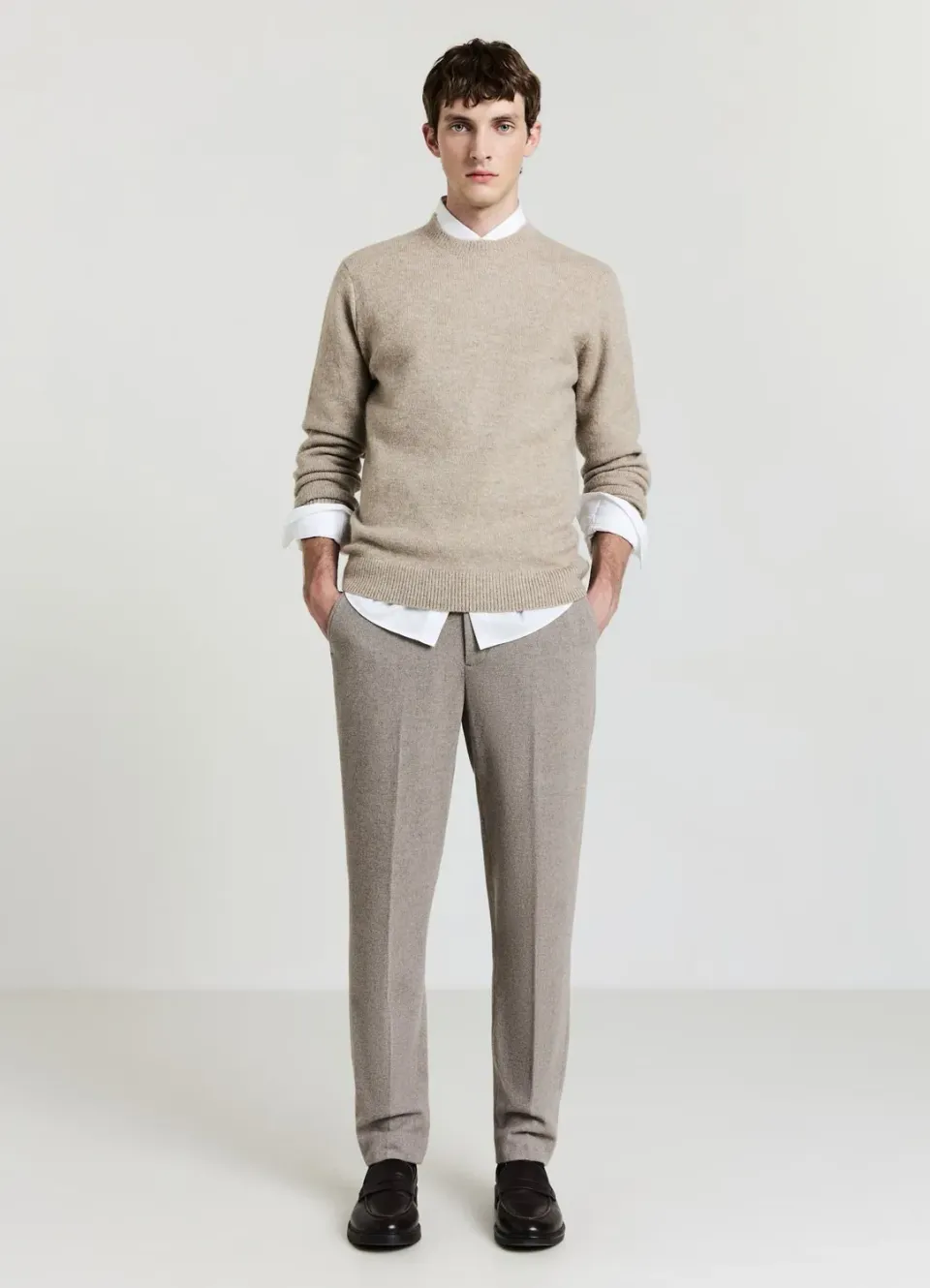Calliope Maglia Pull Homme Col Rond Uni