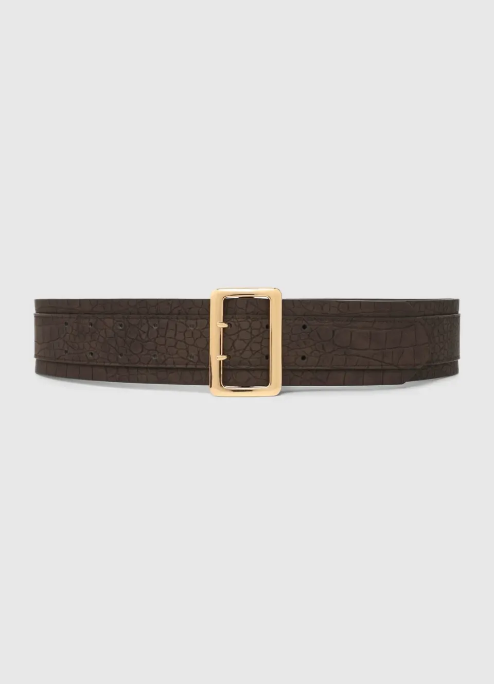 Calliope ceinture large effet croco femme boucle