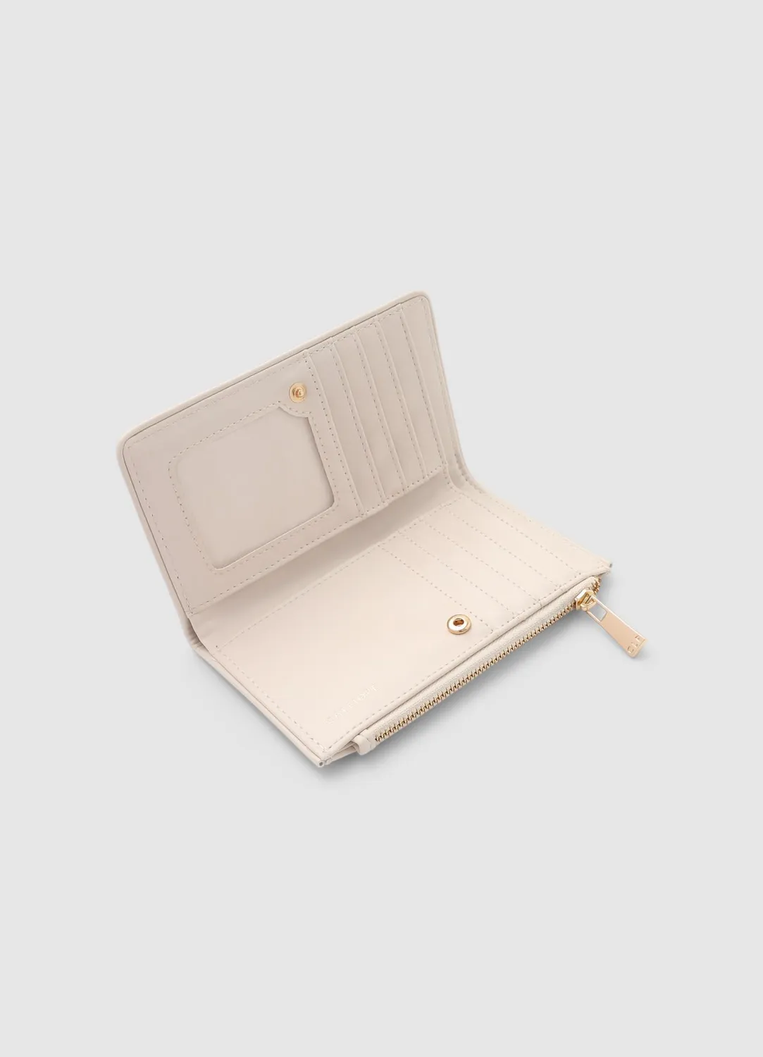 Calliope portefeuille moyen uni pression femme
