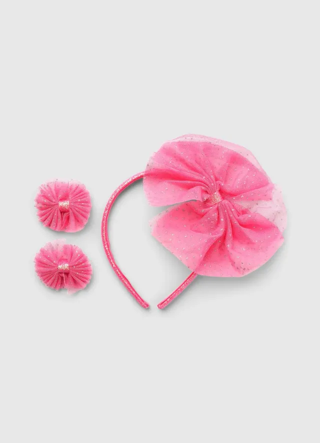 Calliope Lot 3 accessoires cheveux fille noeuds brillants