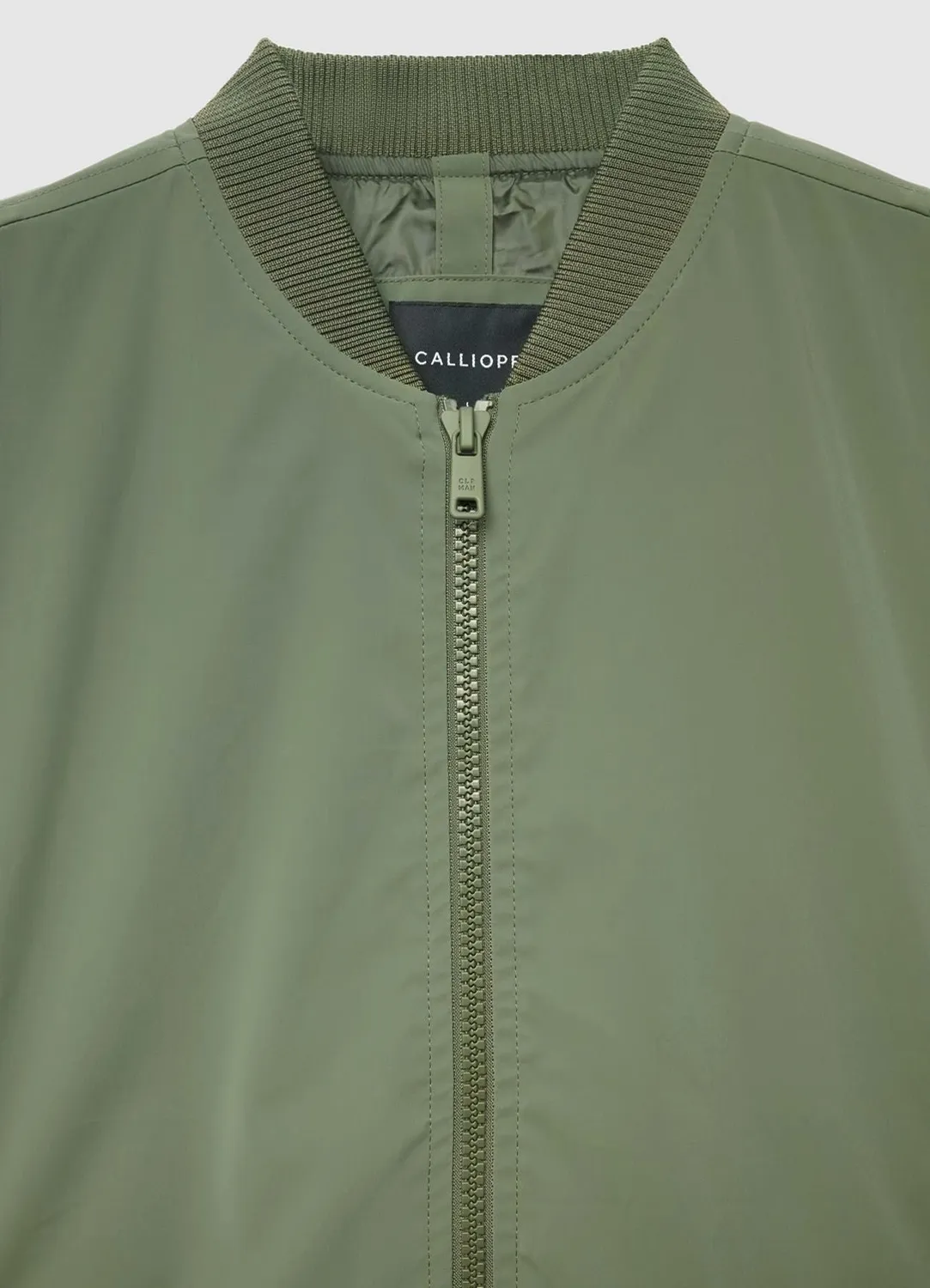 Calliope blouson bomber homme zippé col côtelé