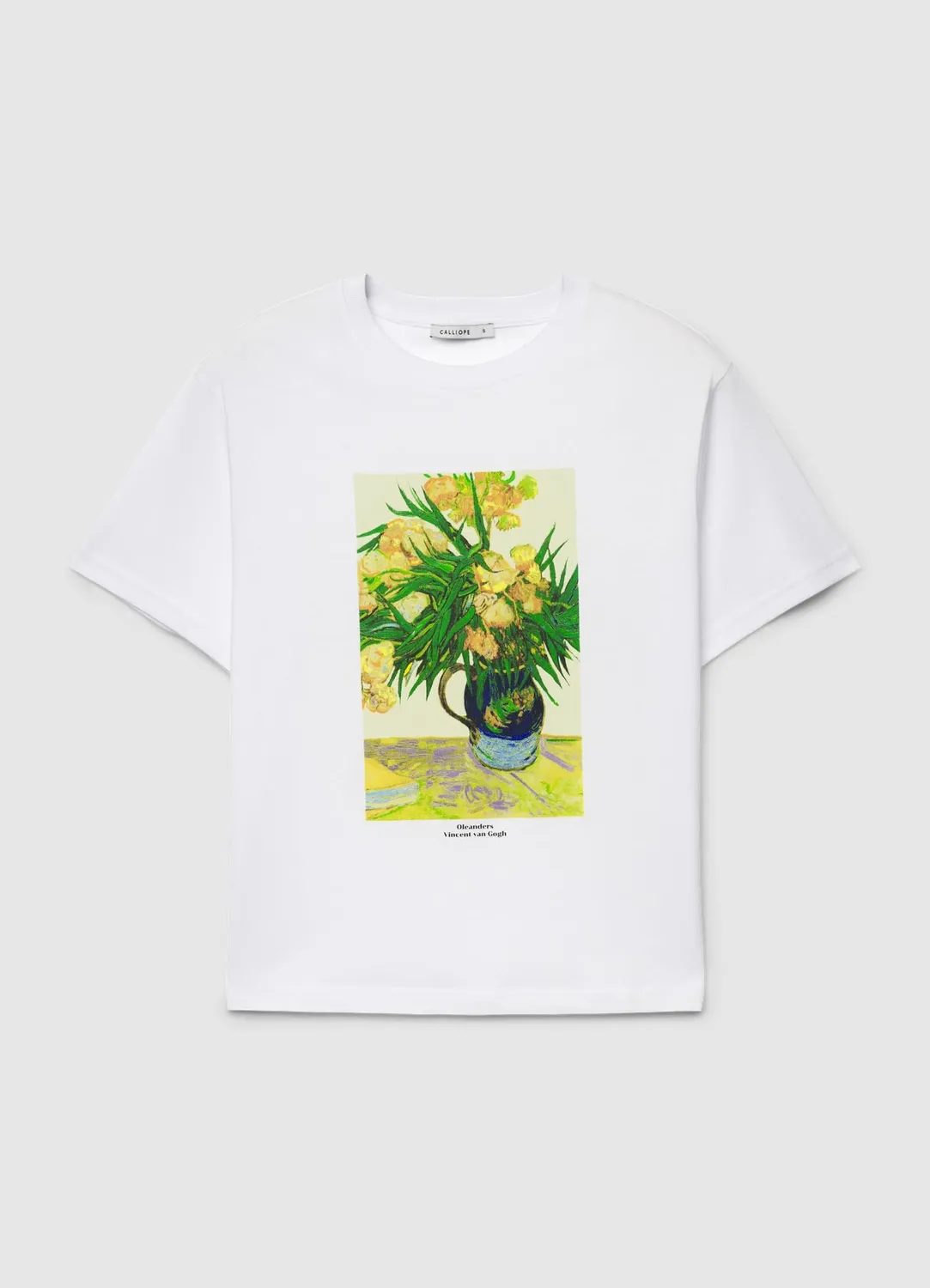 Calliope t-shirt femme imprimé vase fleurs col rond