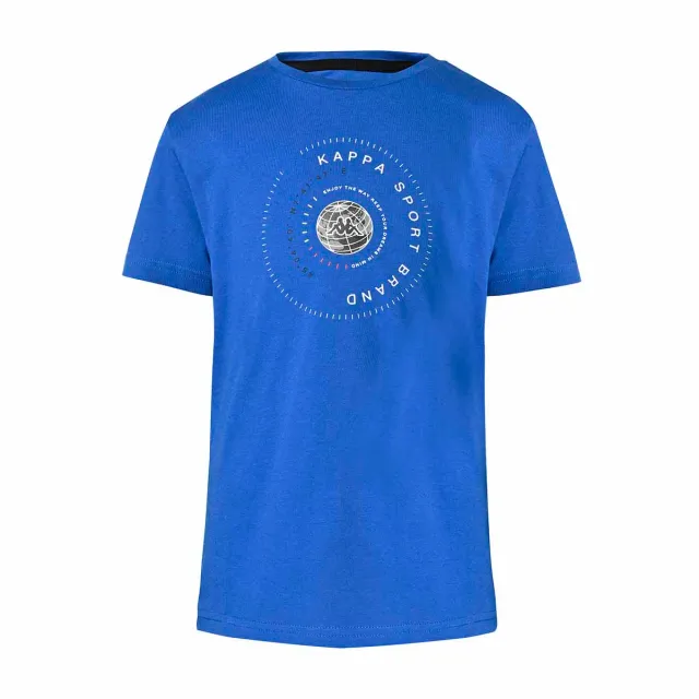Kappa Bartiz t-shirt enfant bleu coton ajusté