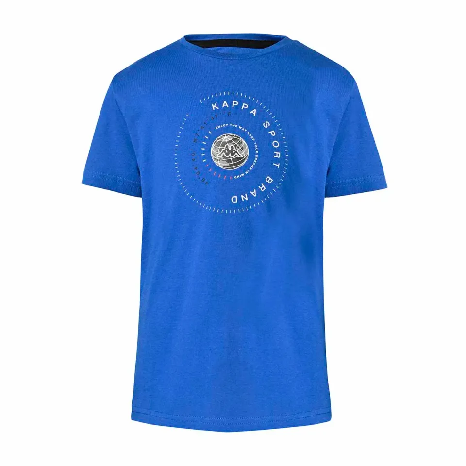 Kappa Bartiz t-shirt enfant bleu coton ajusté