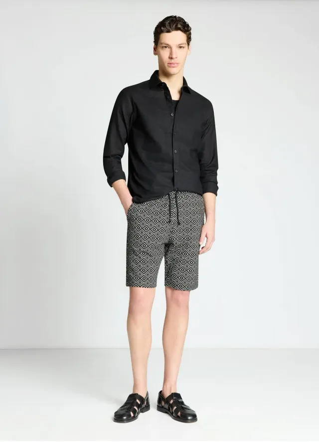 Calliope short sport homme motif géométrique