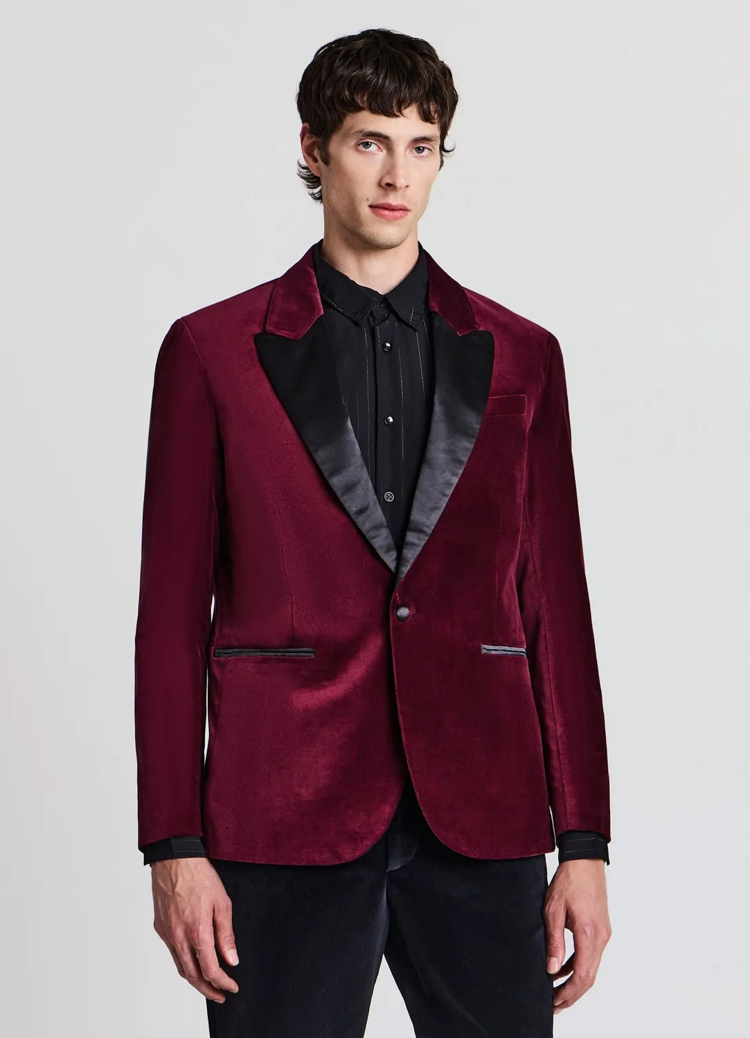Calliope veste velours revers contraste homme