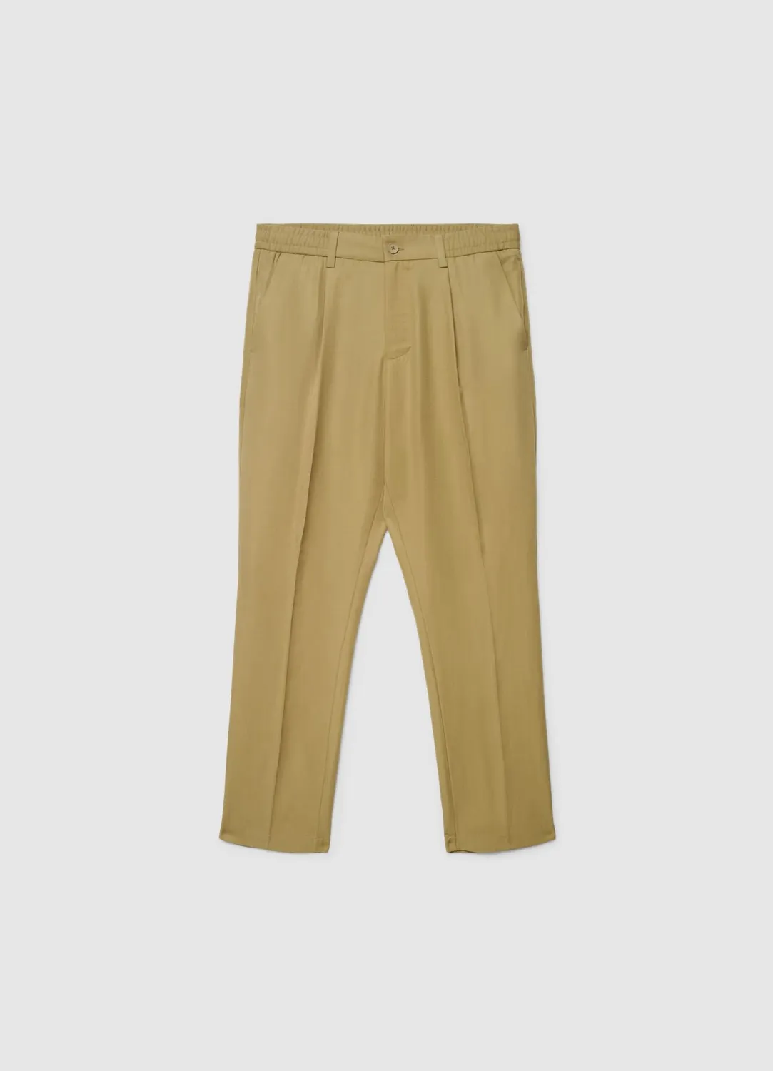 Calliope pantalon droit taille élastique uni homme