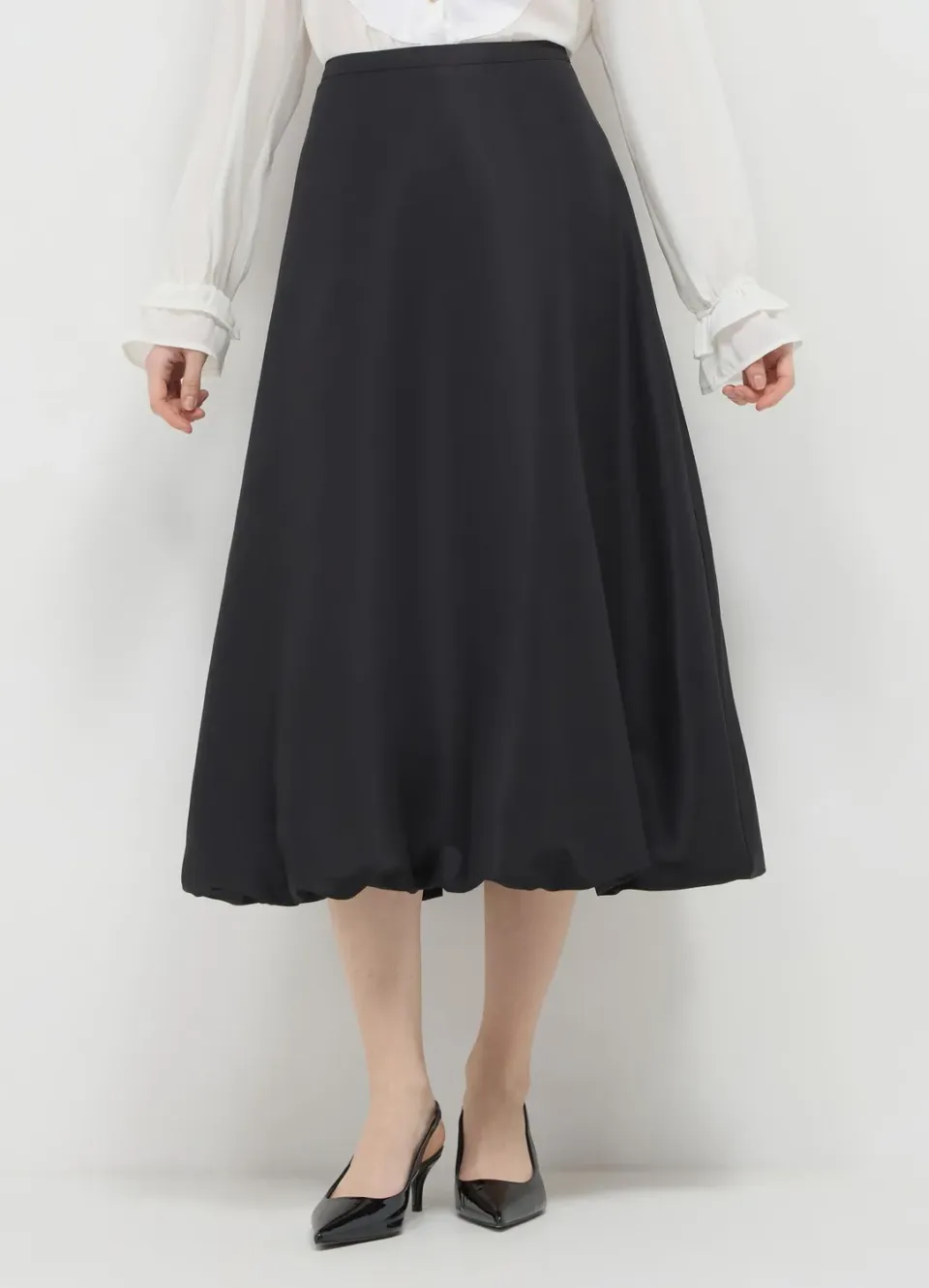 Calliope jupe longue ballon femme zip dos