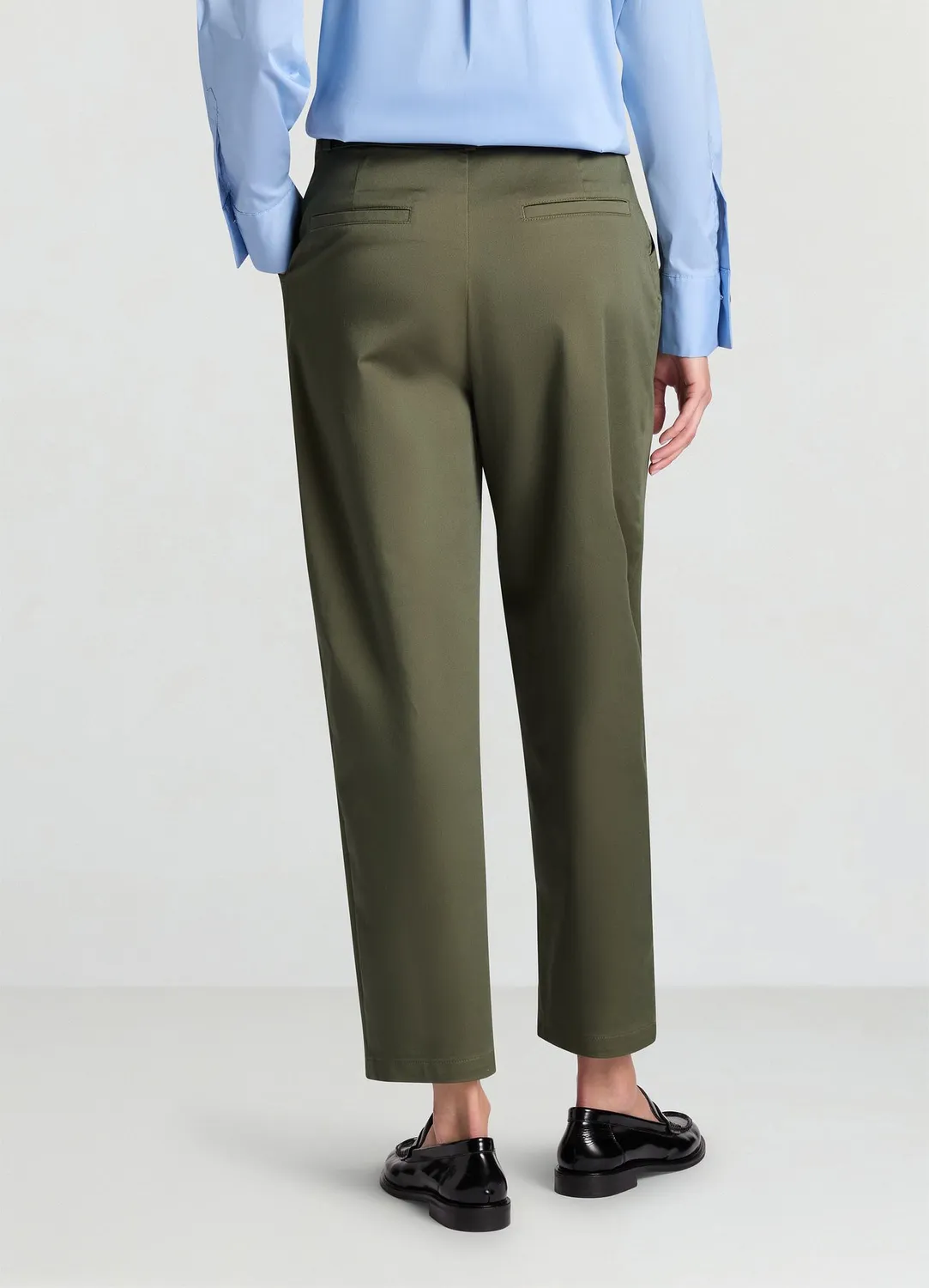 Calliope Carrot pantalon coton femme uni coupe regular