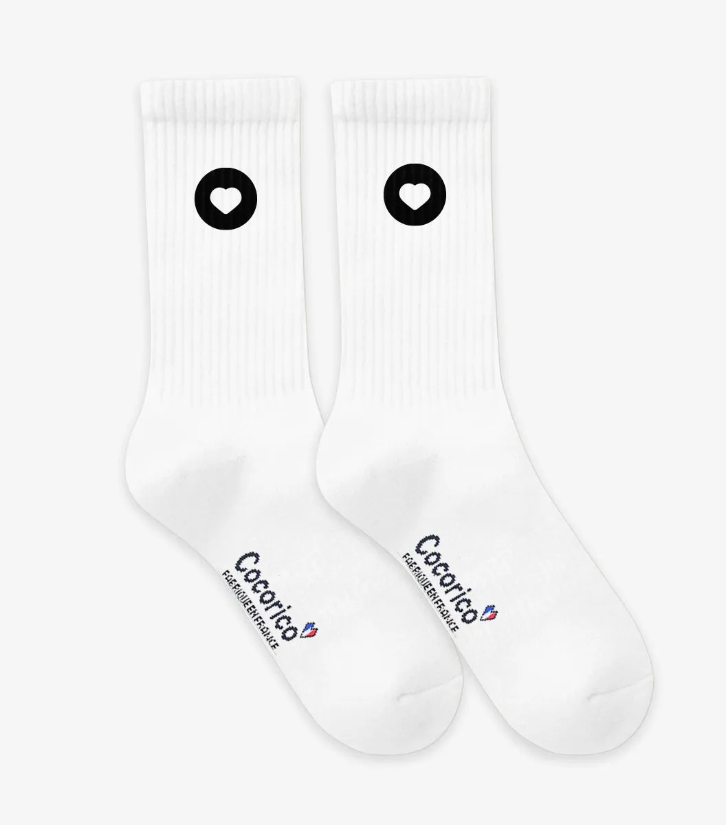 Cocorico Boost chaussettes sport homme blanc