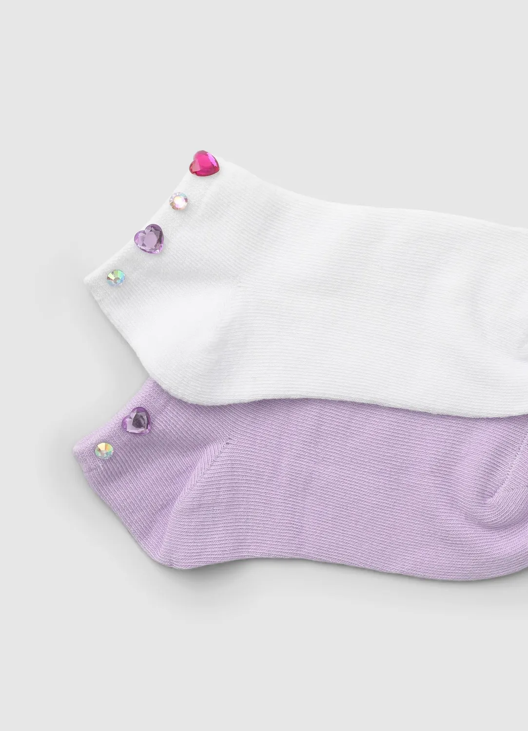 Calliope socquettes fille coeurs lot de 2 paires