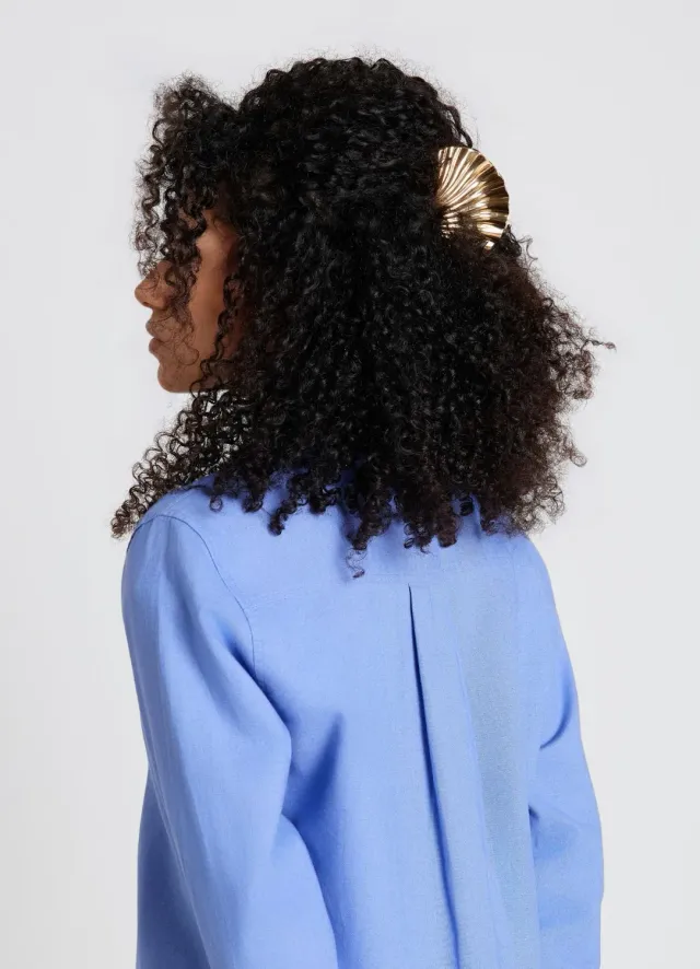 Calliope coquillage pince cheveux brillante