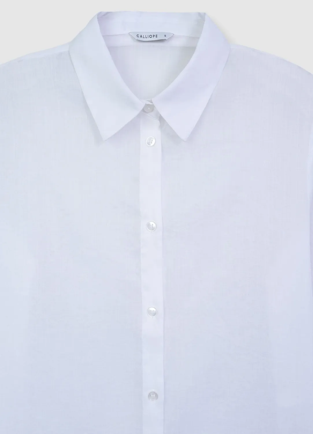 Calliope Chemise Longue Femme Fentes Boutonnée