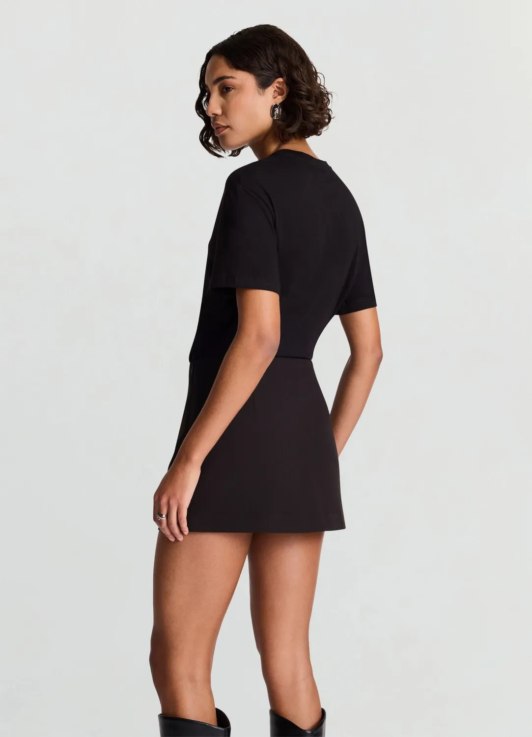 Calliope t-shirt fleur appliquée femme col rond