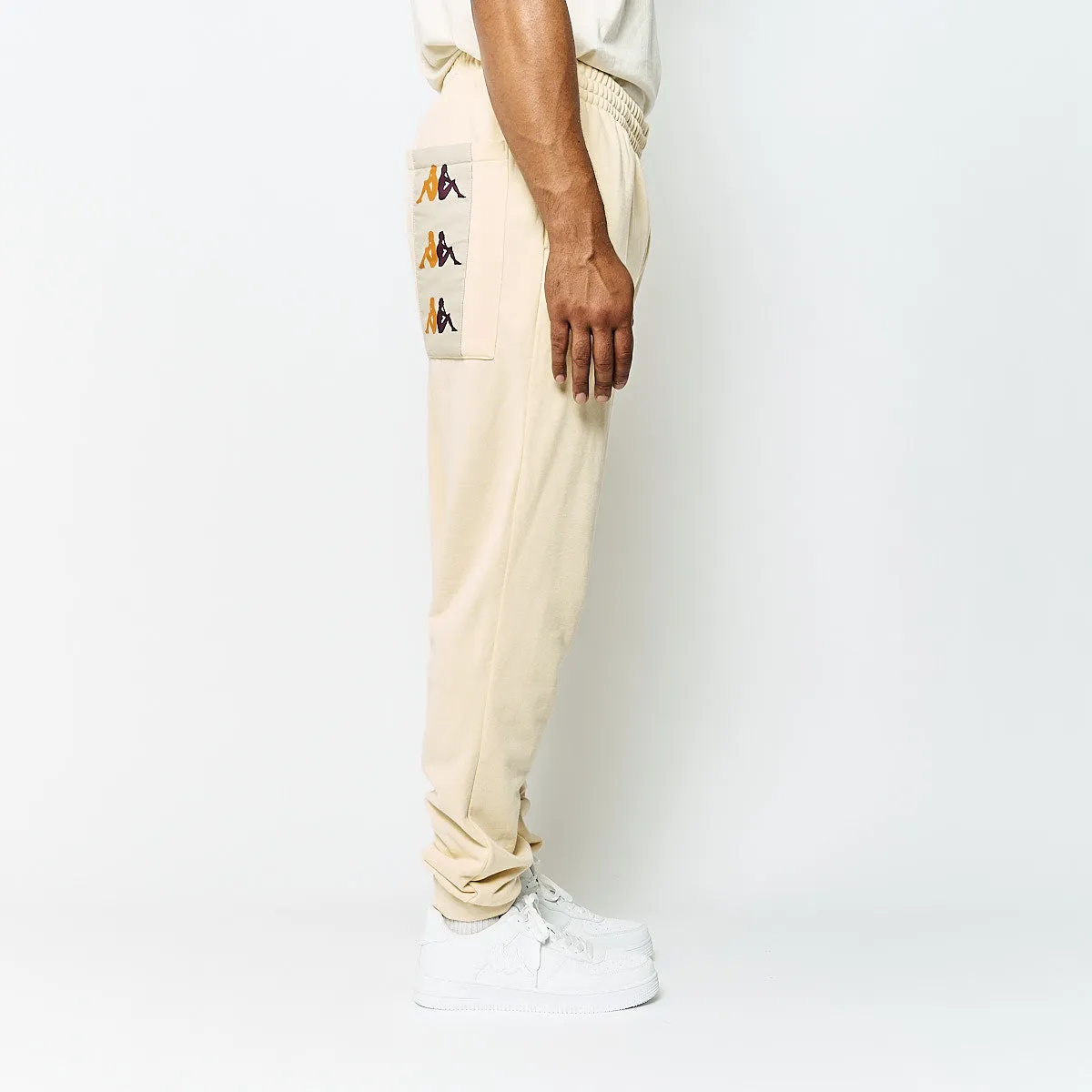 Kappa Valten Authentic jogging beige homme coton large