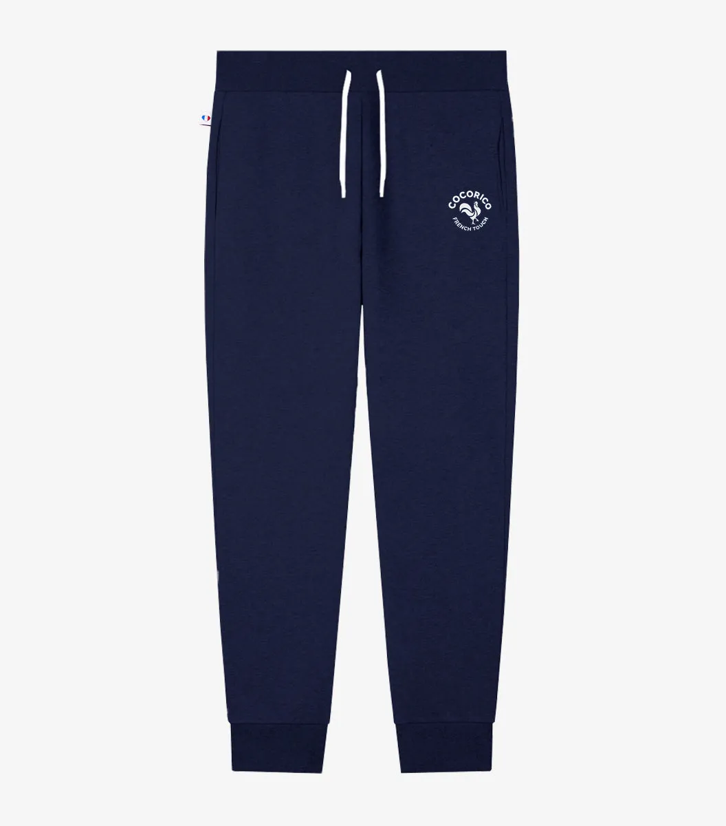 Cocorico Coq Français jogging homme marine coton