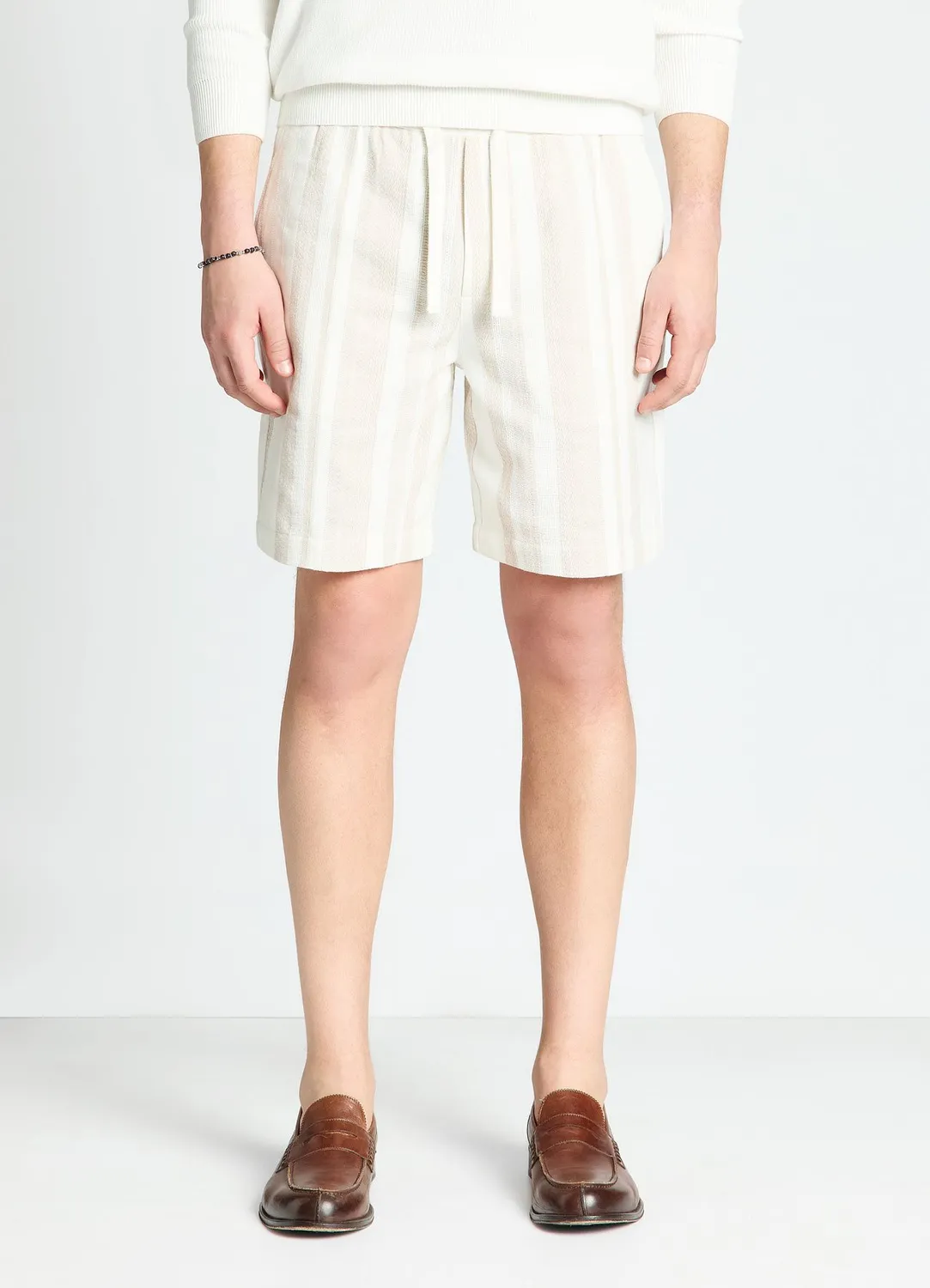 Calliope bermuda homme jacquard rayé élastique