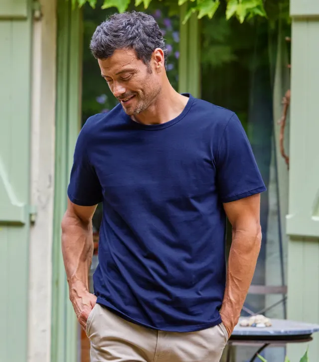 Cocorico Intemporel t-shirt homme marine coton