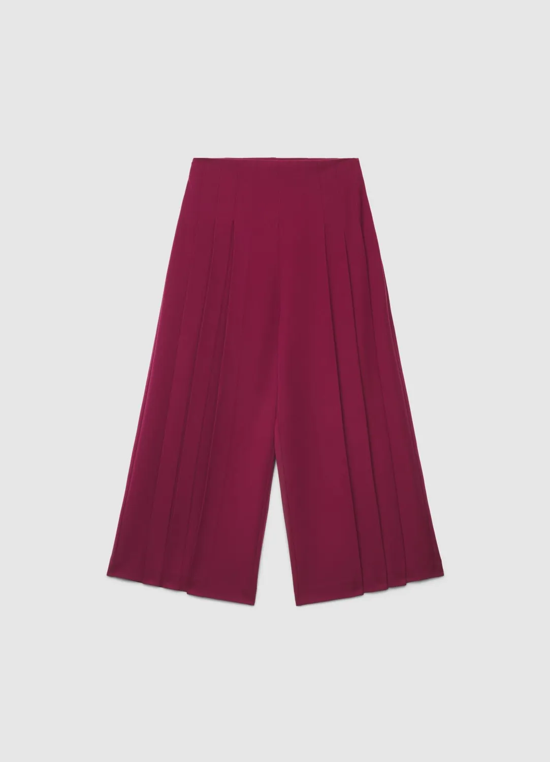 Calliope Pantalon Culotte Femme M Plis Taille Haute