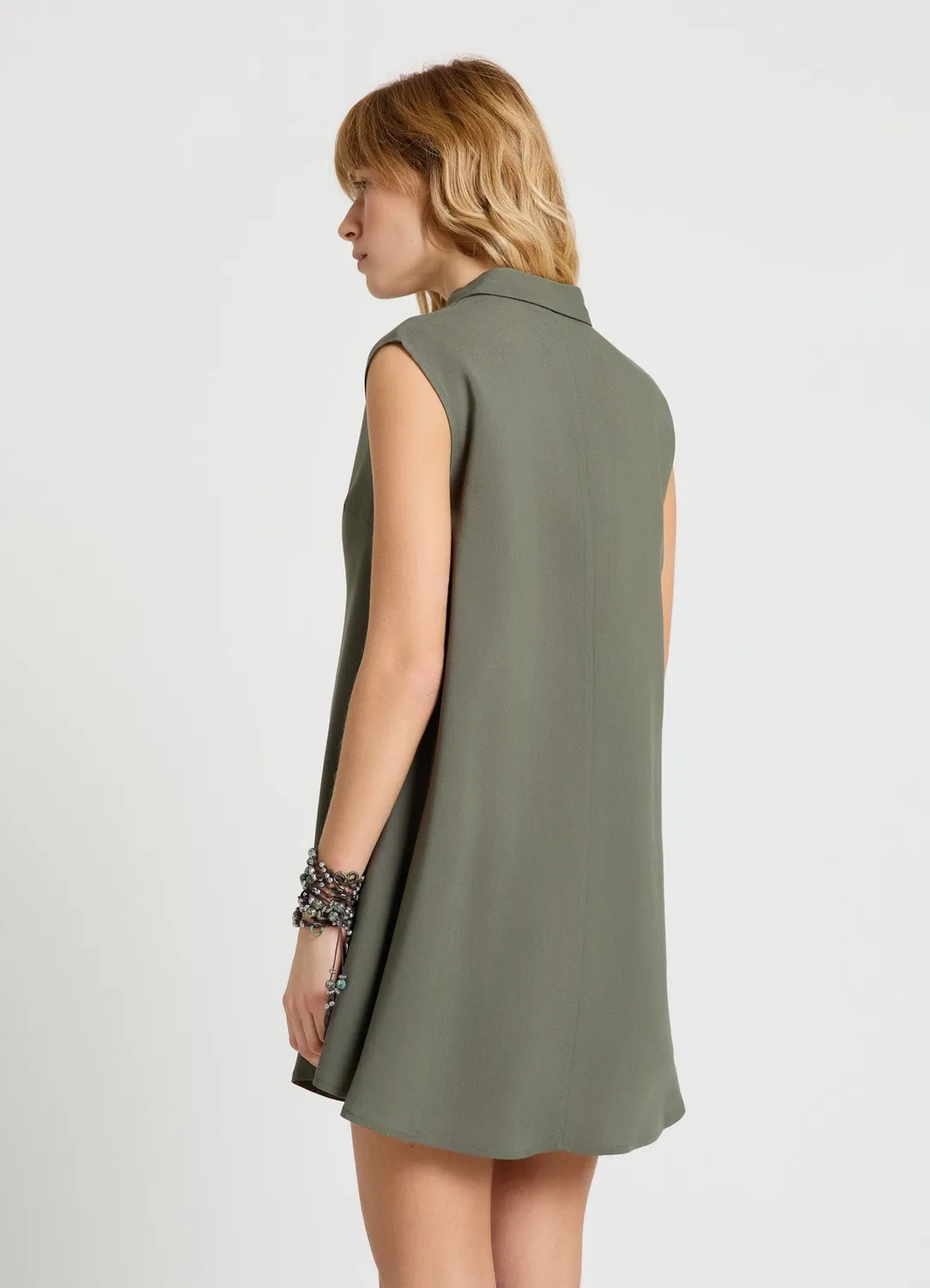 Calliope chemise longue femme sans manches unie