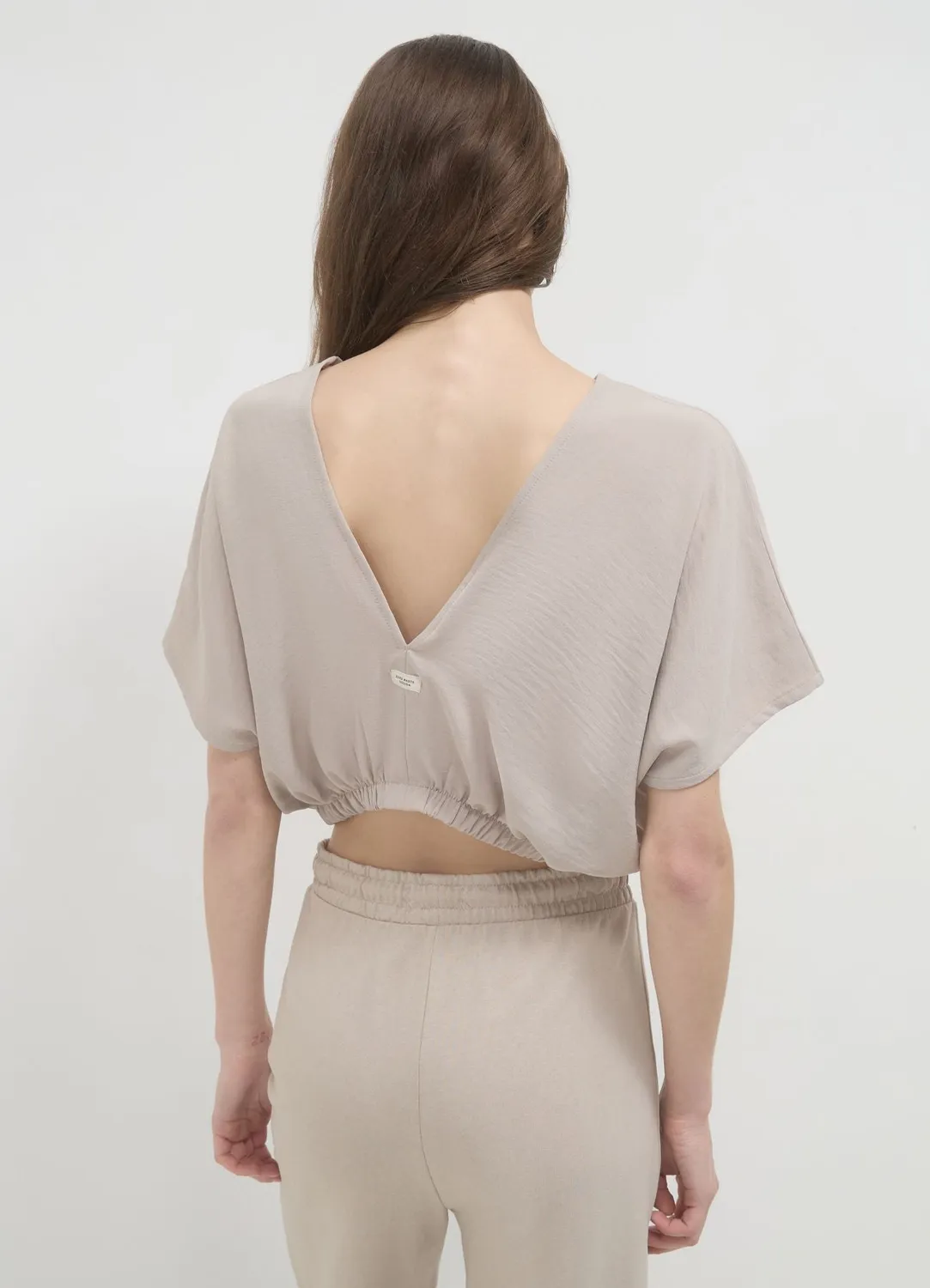 Calliope blouse femme col V manches courtes