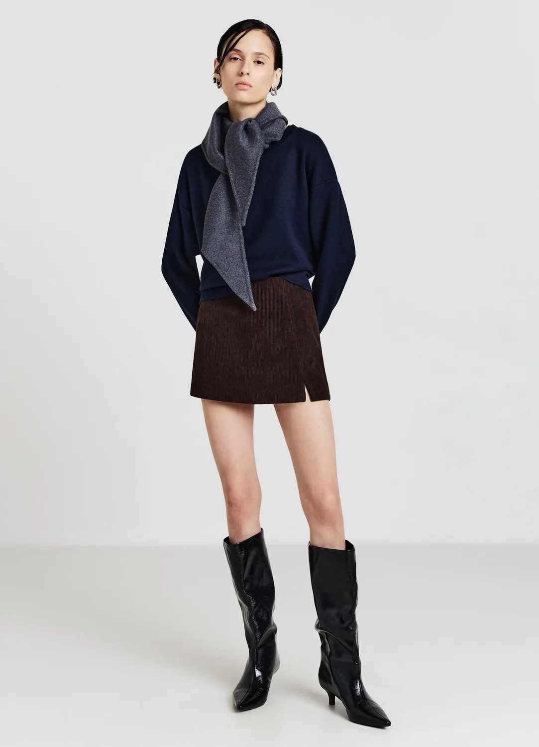 Calliope jupe-short effet velours femme unie