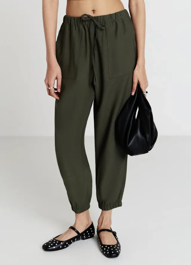 Calliope jogger uni femme poches cordon