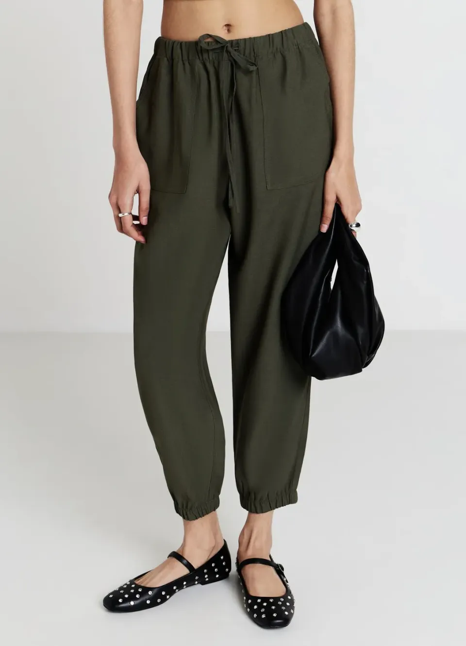 Calliope jogger uni femme poches cordon