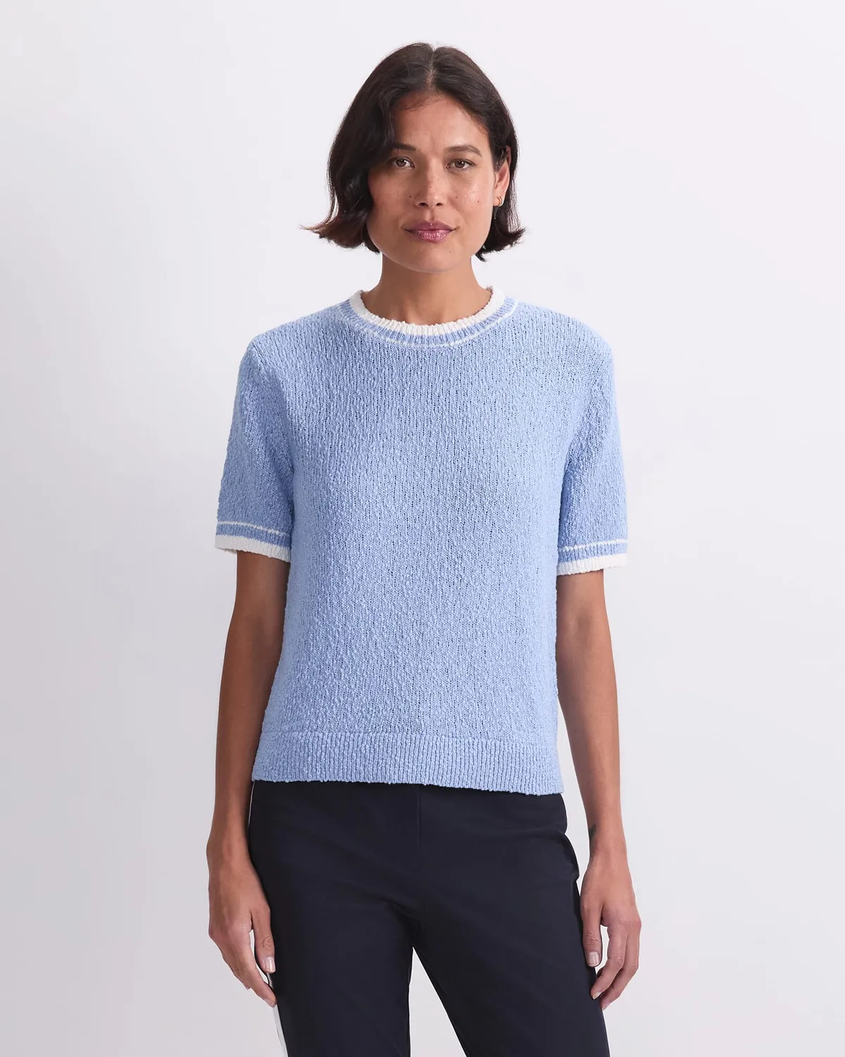 Sportscraft Cotton Crew Neck Knit pull coton femme