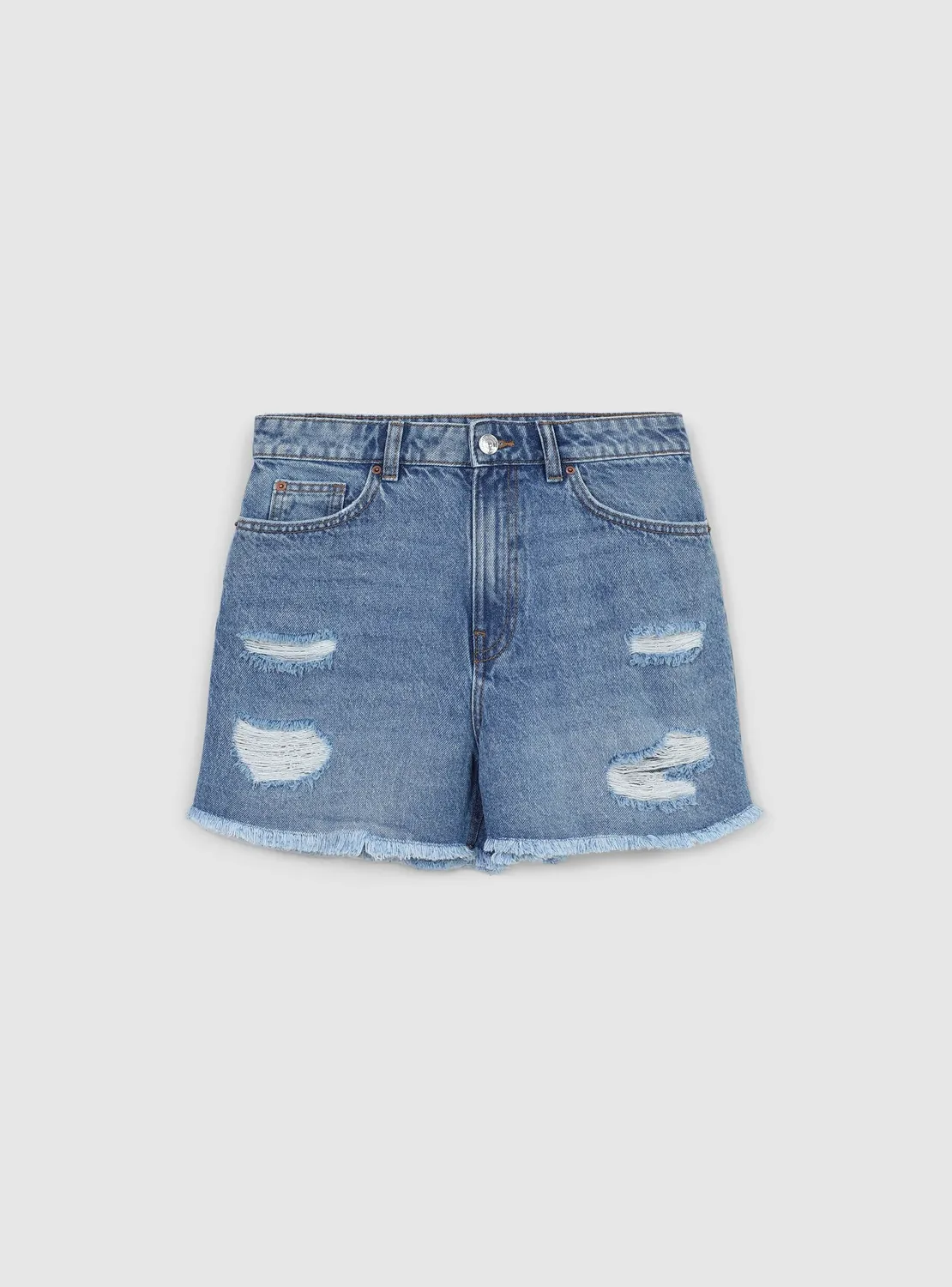 Calliope short mom femme déchiré denim