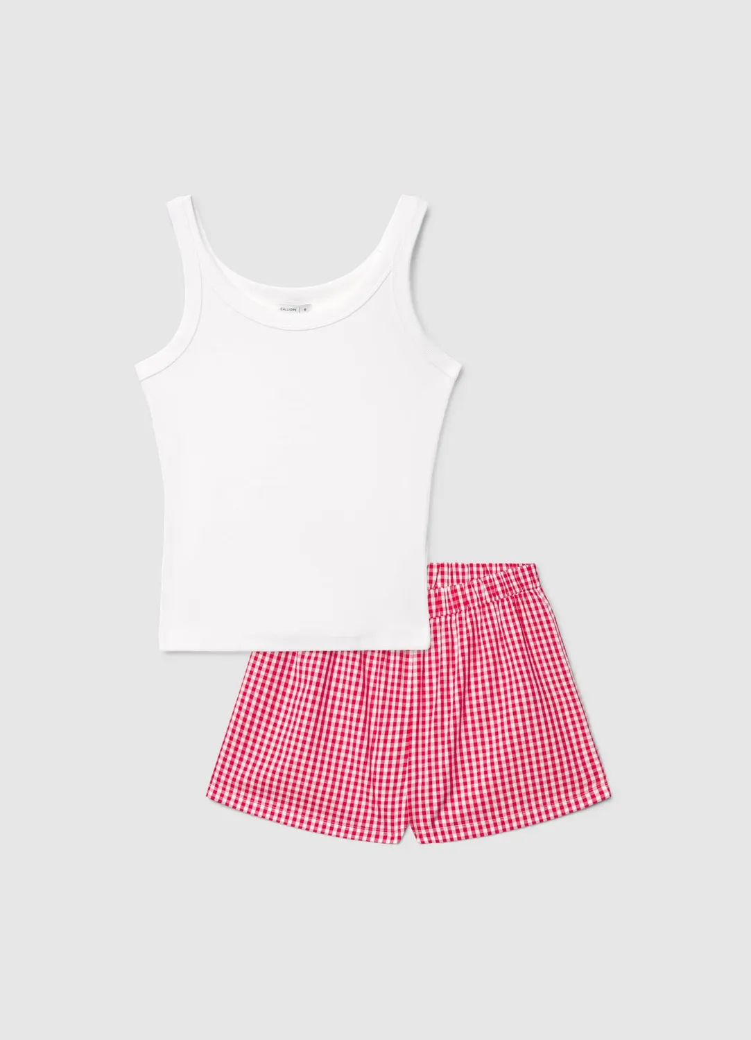 Calliope pyjama femme 2 pièces débardeur + short vichy