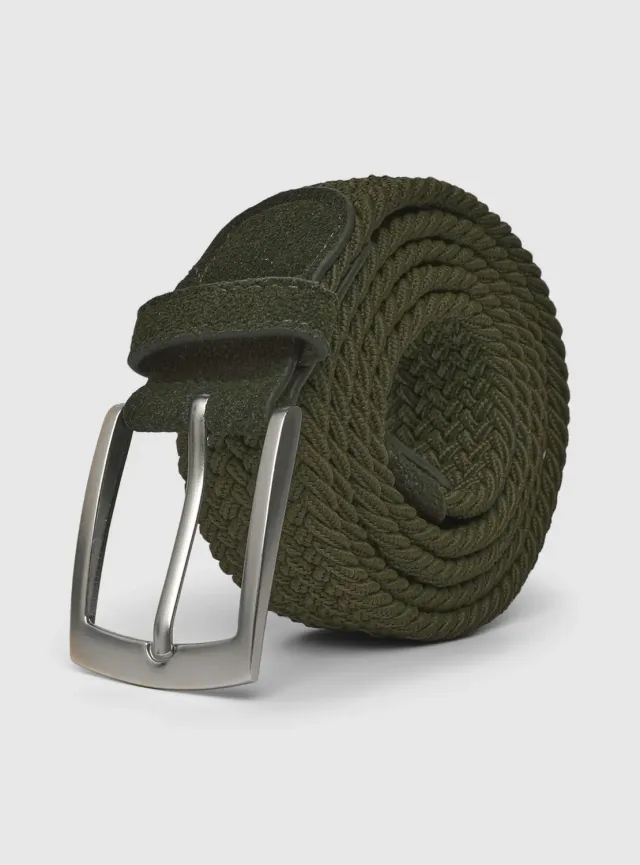 Calliope Ceinture tressée à boucle ceinture homme réglable