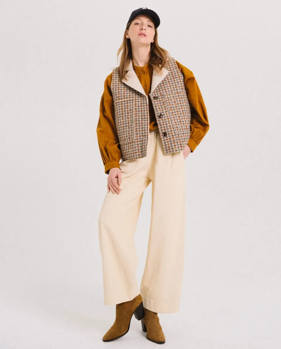 Tinsels Fissa gilet Island lainage fourrure
