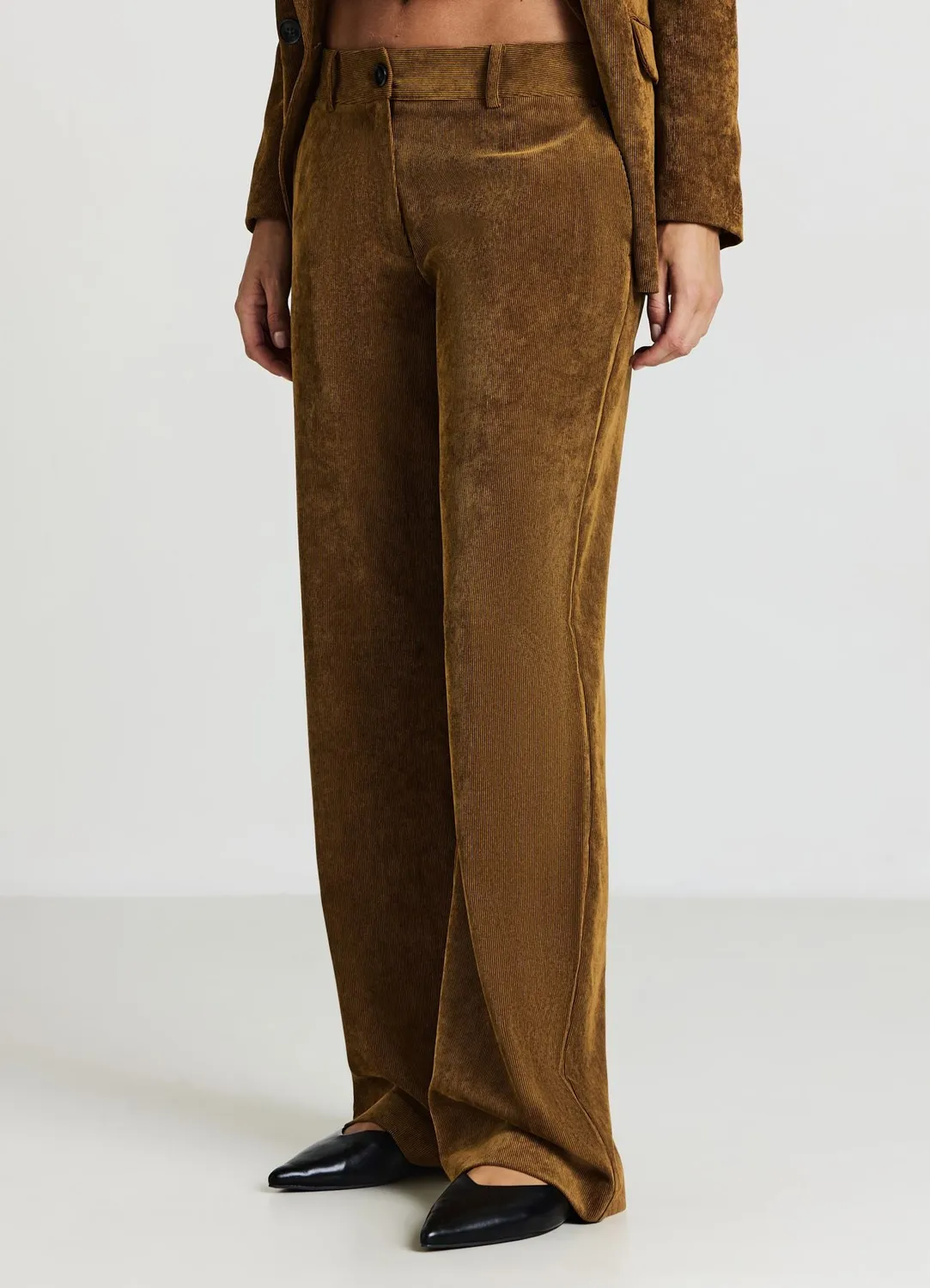 Calliope pantalon palazzo rayé femme bureau