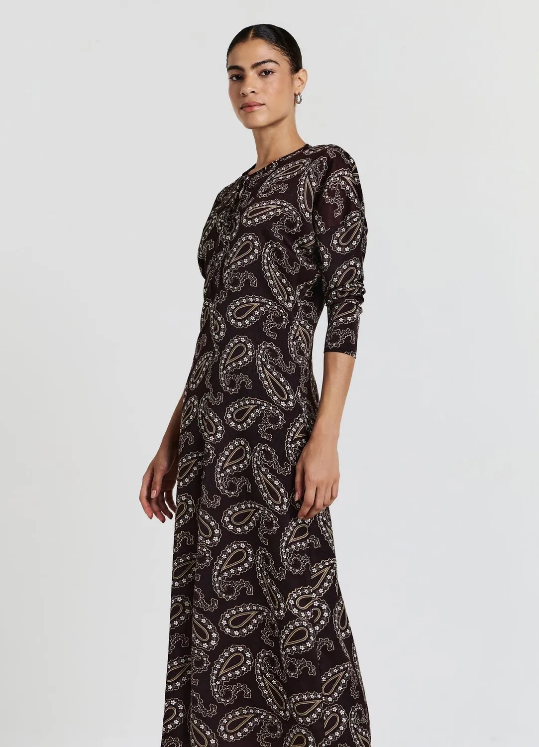 Calliope robe longue femme manches longues fantaisie
