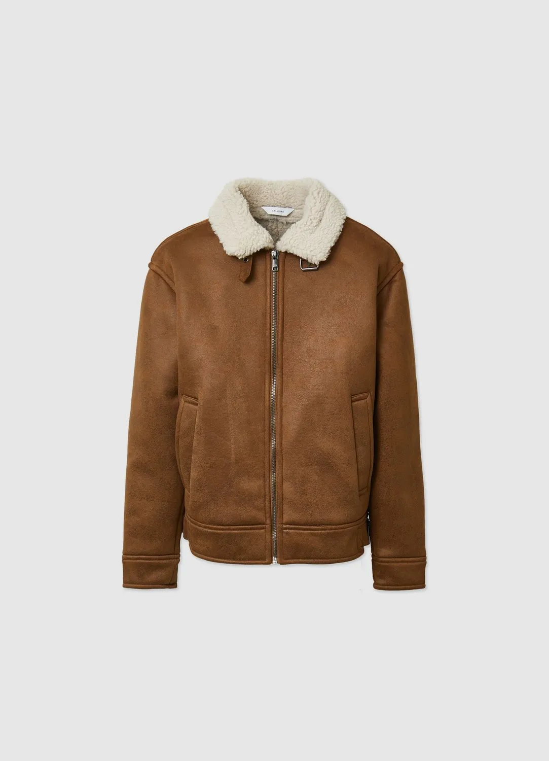 Calliope Blouson simili-mouton homme col bouclé