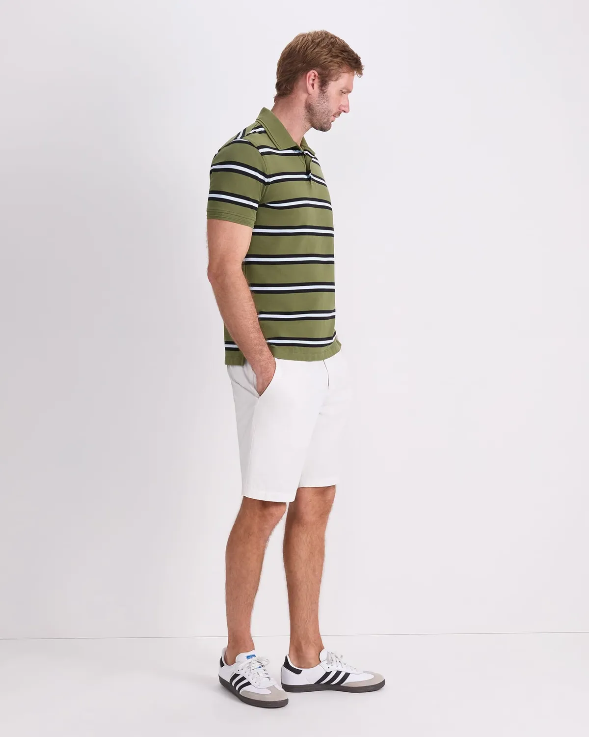SPORTSCRAFT SC Bold Stripe polo piqué coton rayé homme