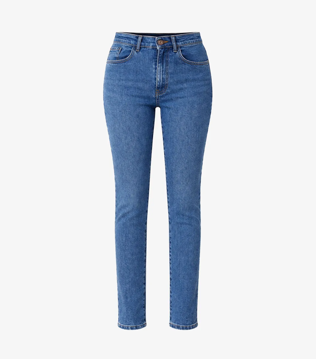 Cocorico jean slim femme bleu clair denim stretch