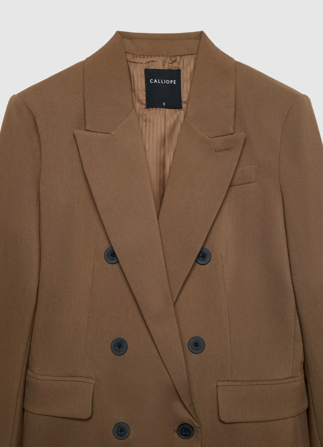 Calliope blazer double boutonnage femme uni