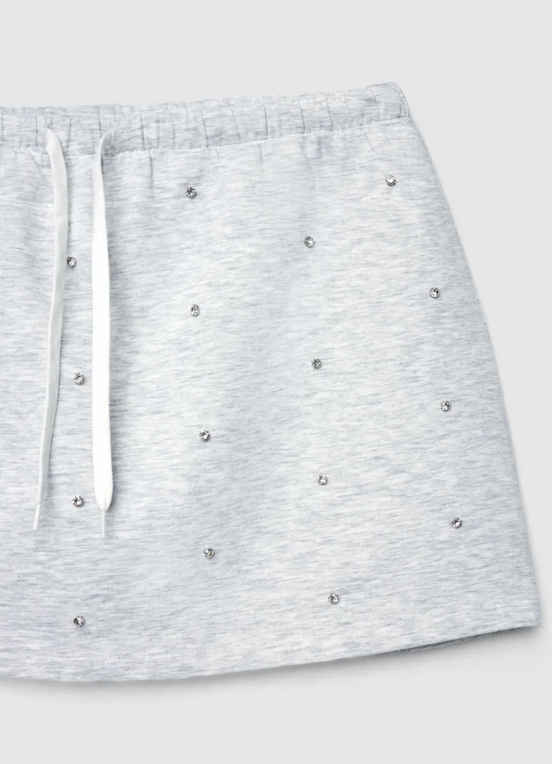 Calliope jupe-short strass femme mini droite