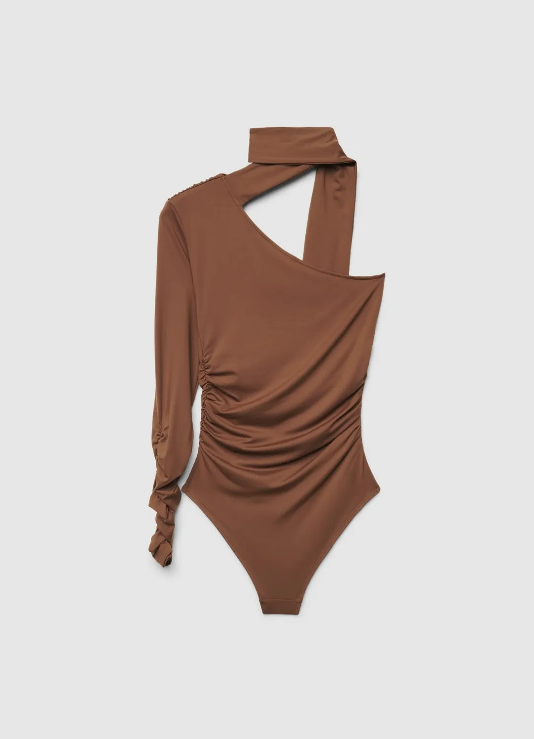 Calliope monospalla col foulard body femme drapé