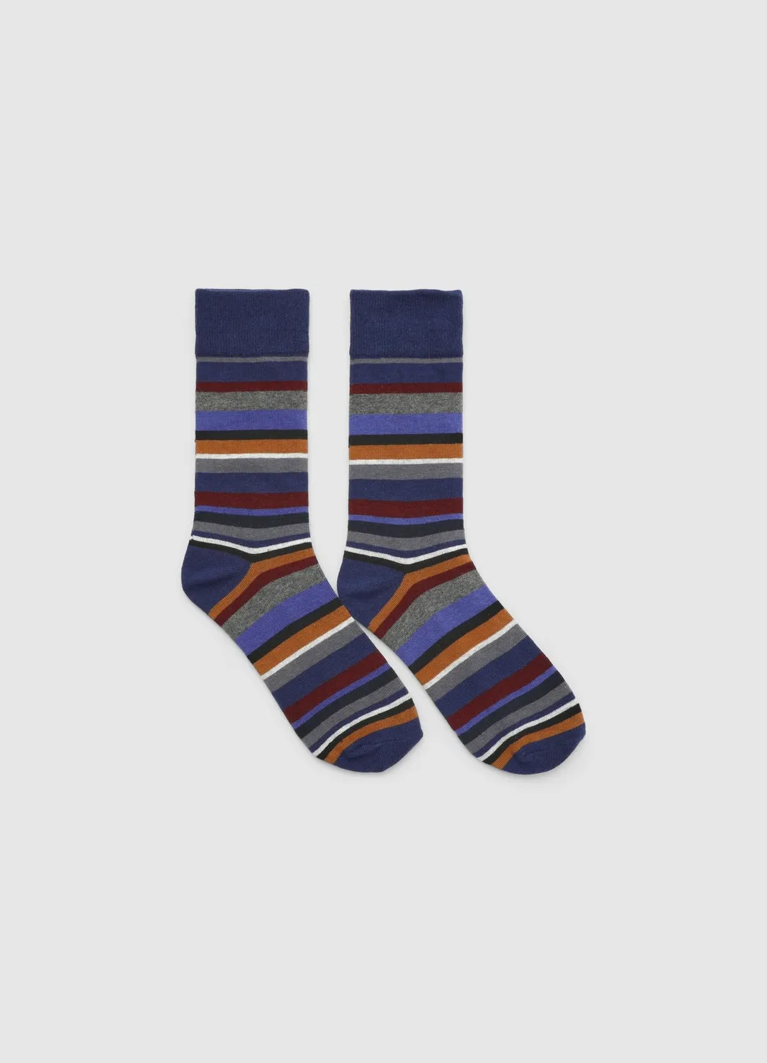 Calliope rayées chaussettes homme multicolore casual