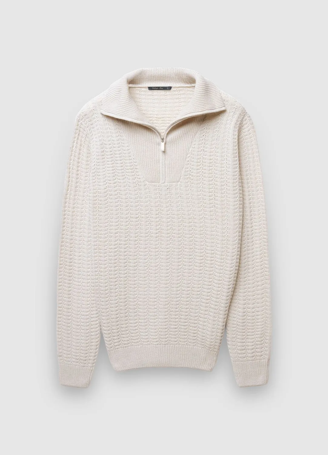 Calliope half zip pull homme côtelé