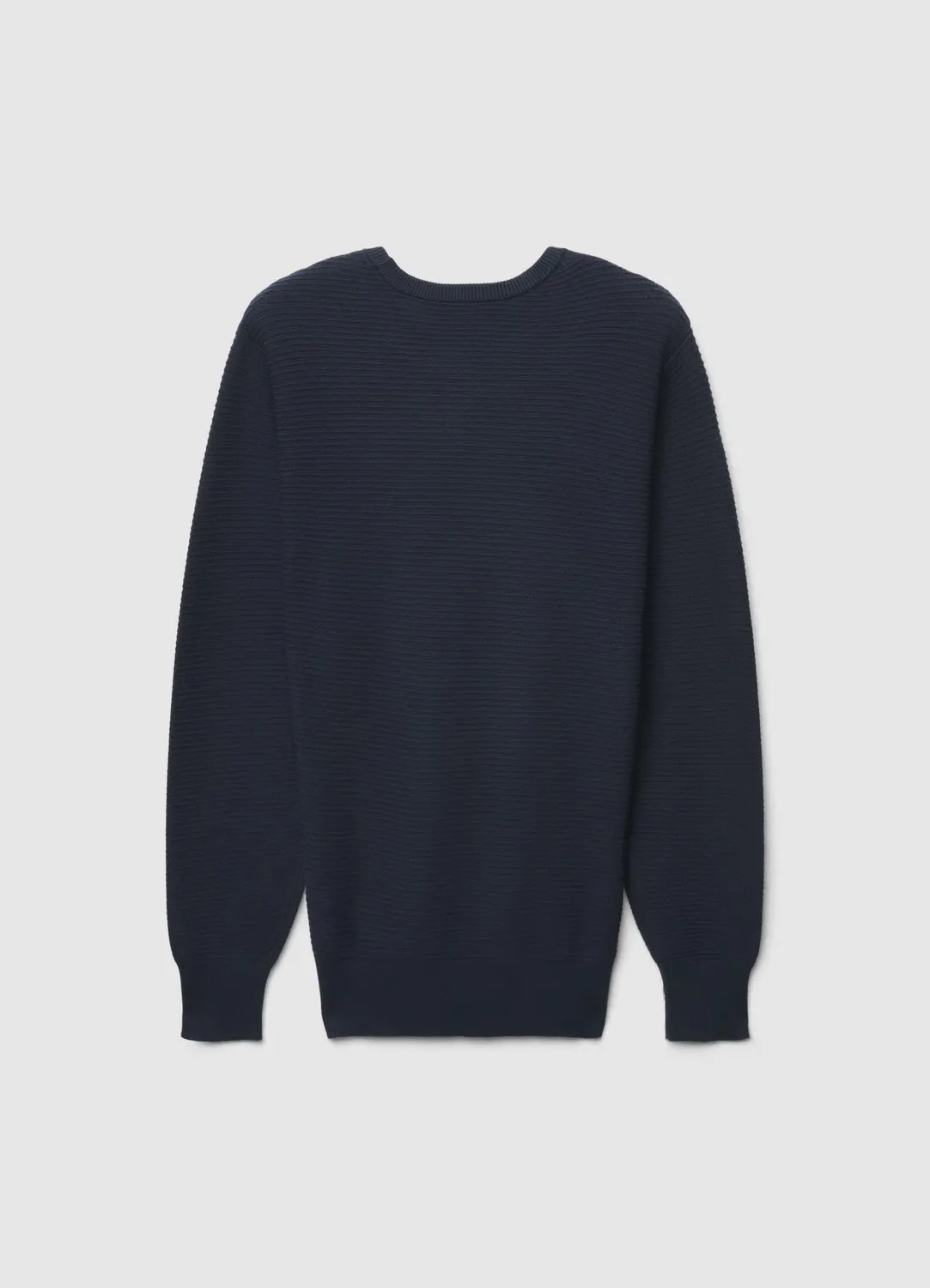 Calliope pull col rond homme côtelé manches longues