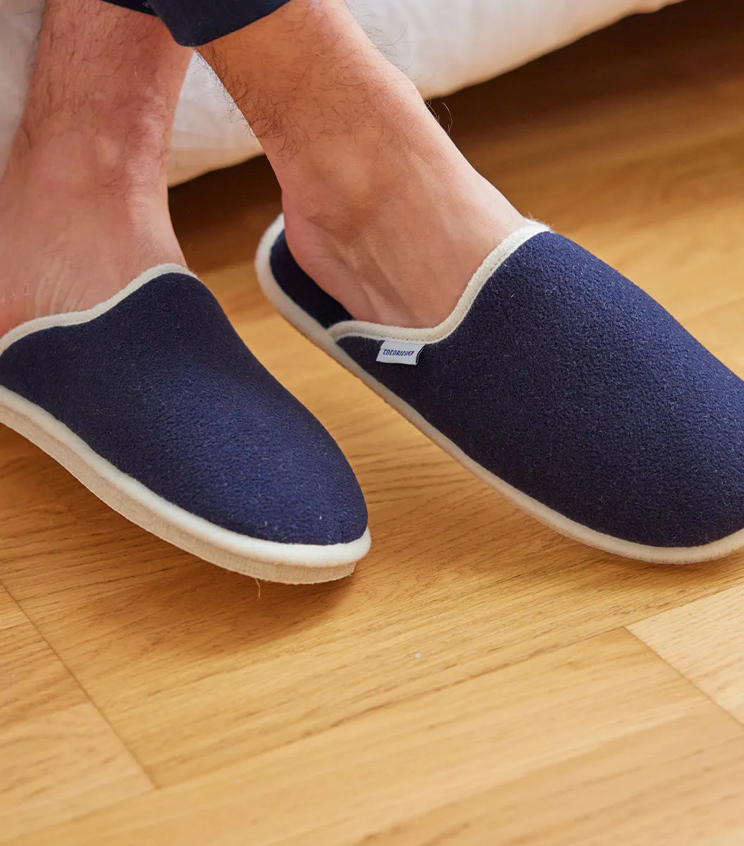 Cocorico Mules Homme Marine chaussons laine taille 42