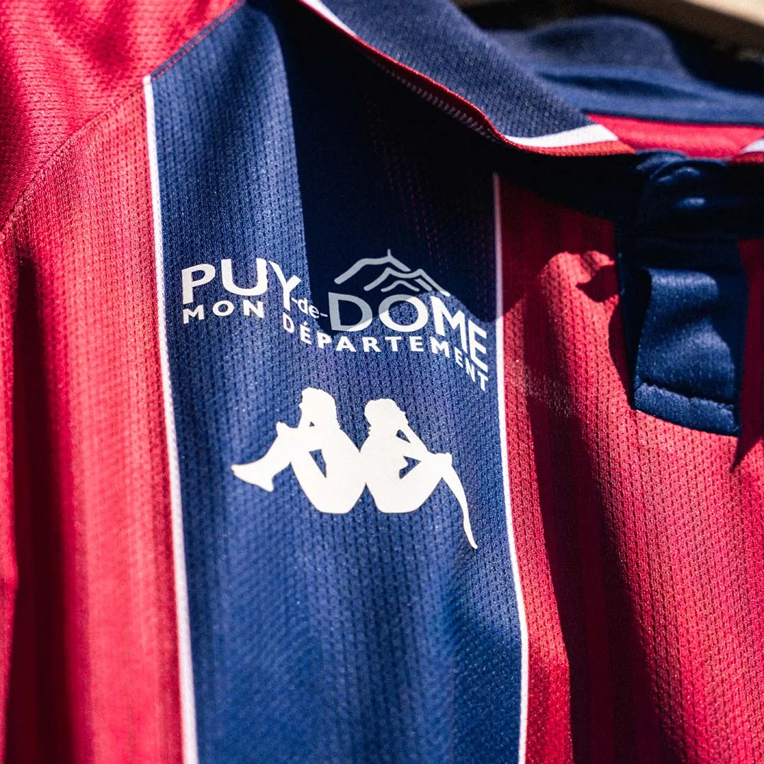Robe di Kappa Kombat Home Clermont Foot 63 26/27 maillot enfant rouge