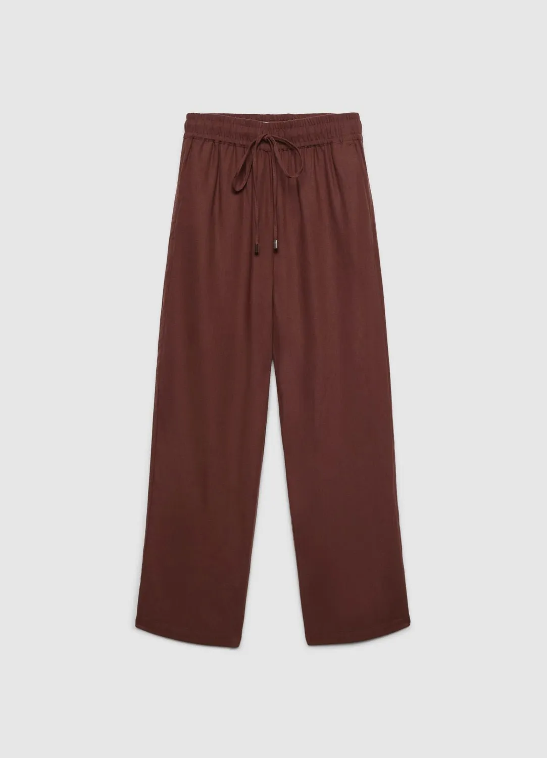 Calliope pantalon jogger lin femme taille haute
