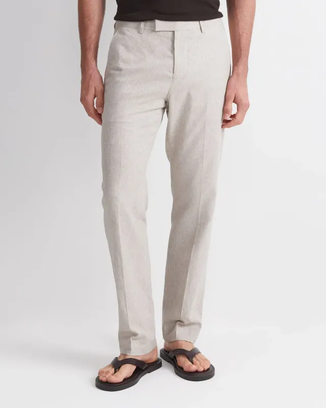 Sportscraft Jeffrey pantalon costume lin coton fuselé