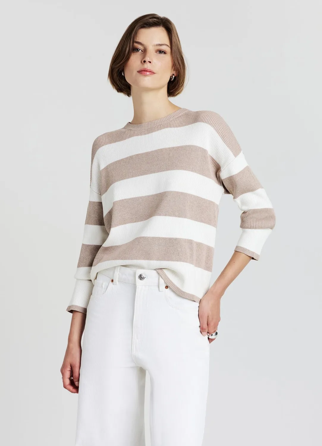 Calliope marinière femme manches longues rayée